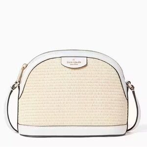 sylvia straw x-large dome crossbody